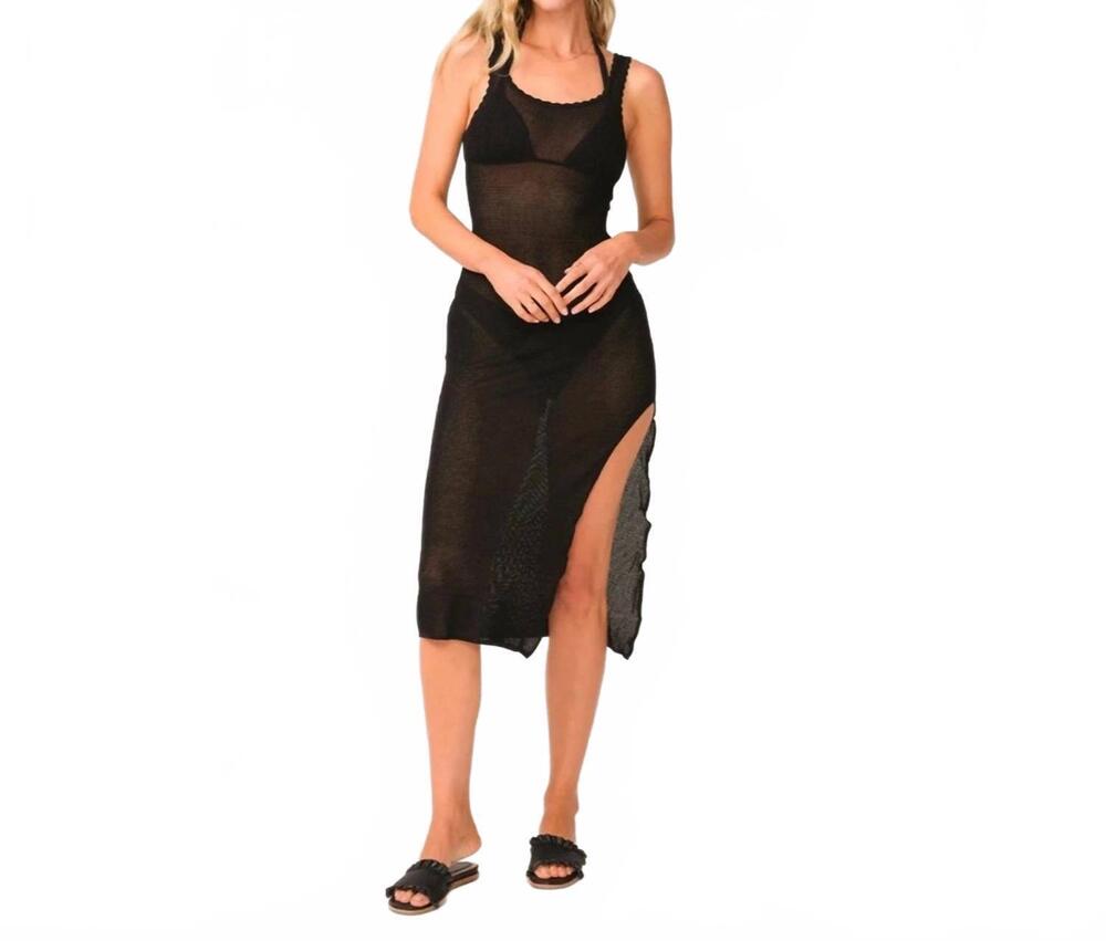 NEW PQ SWIM lettie cover-up dress in midnight